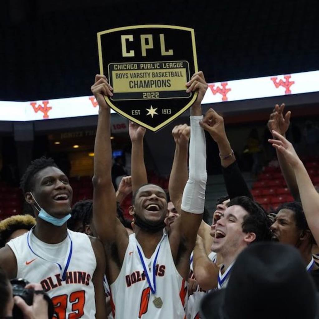 Students celebrate a CPL championship