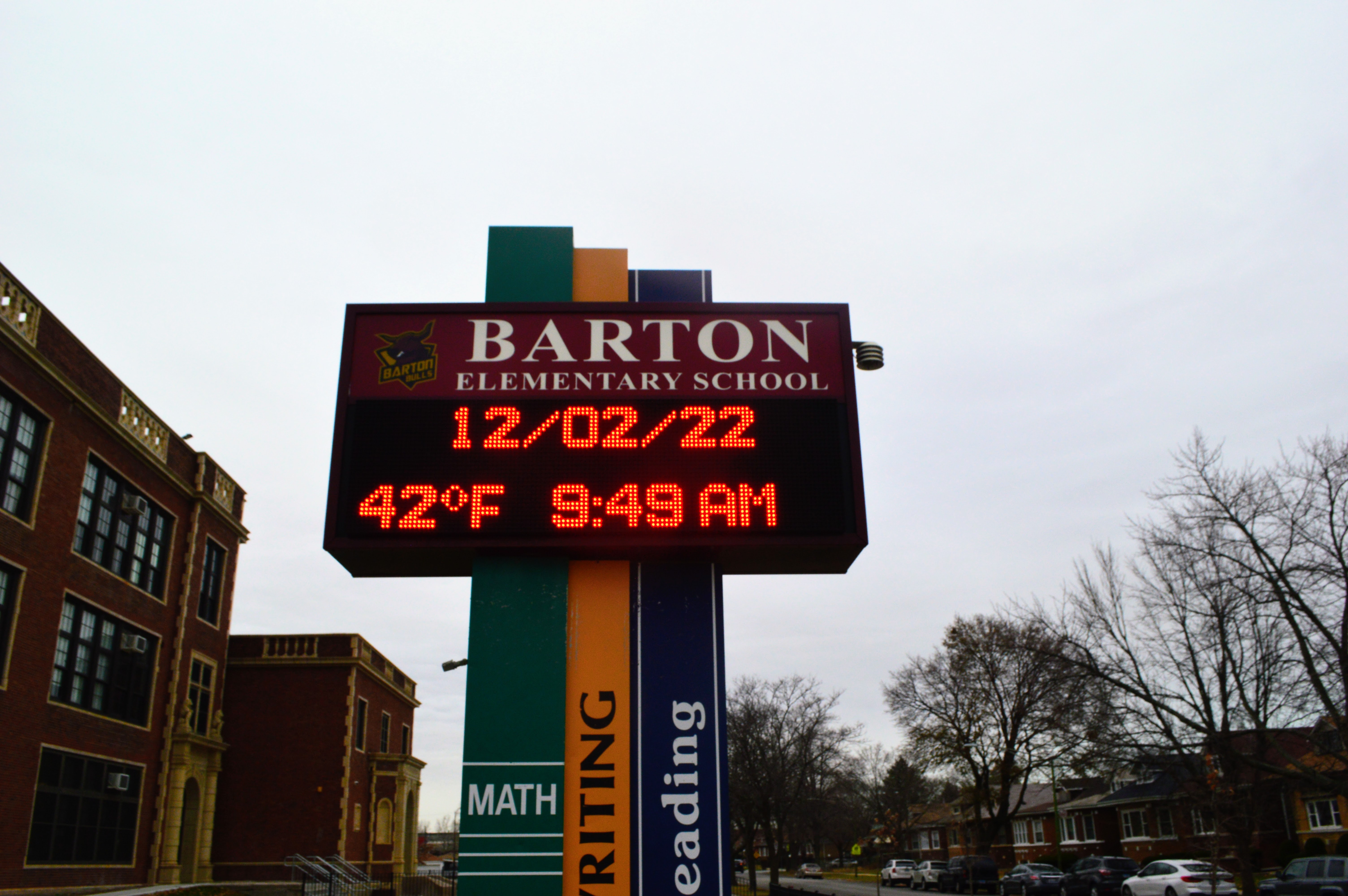 Barton Elementary School sign