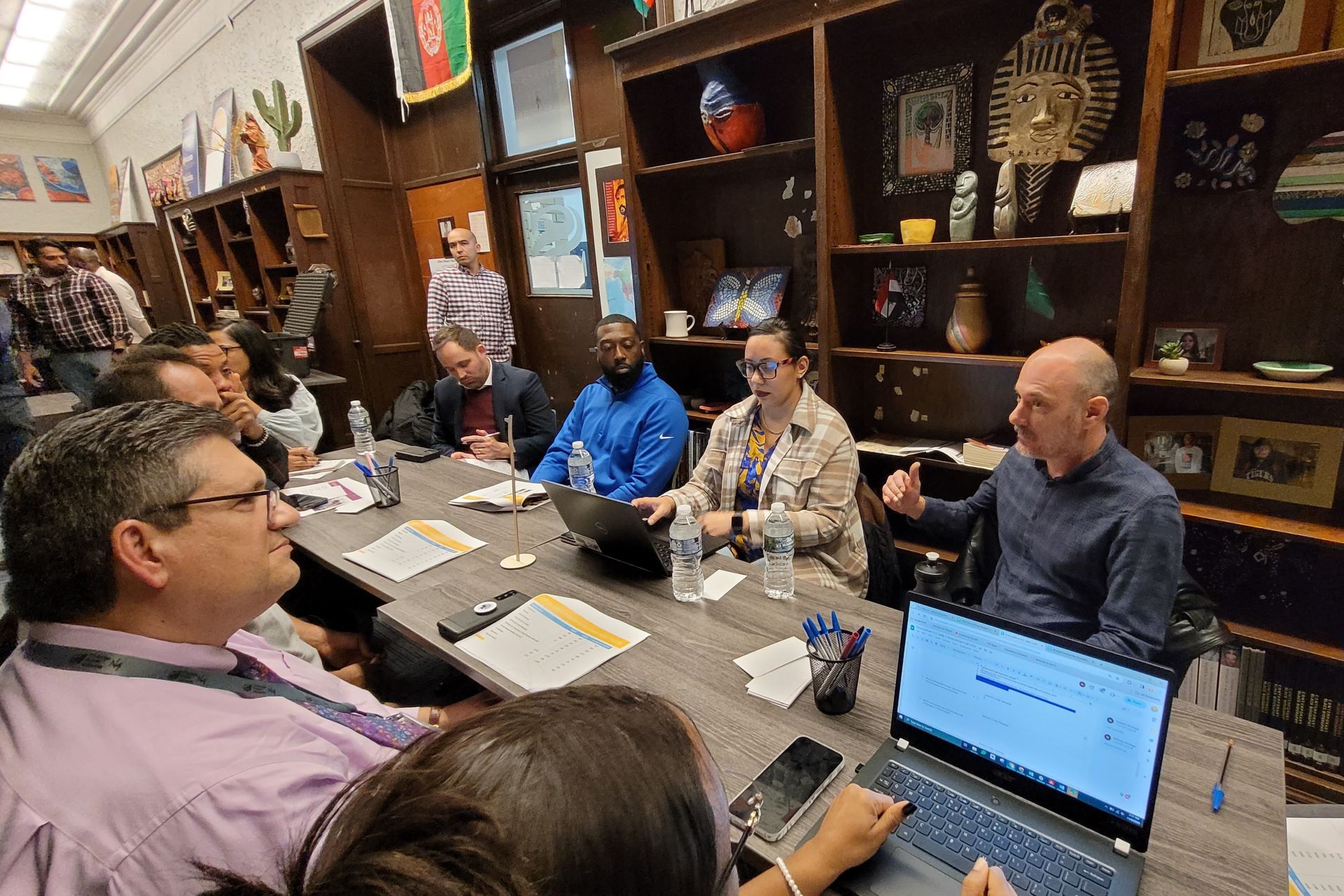 meeting around table