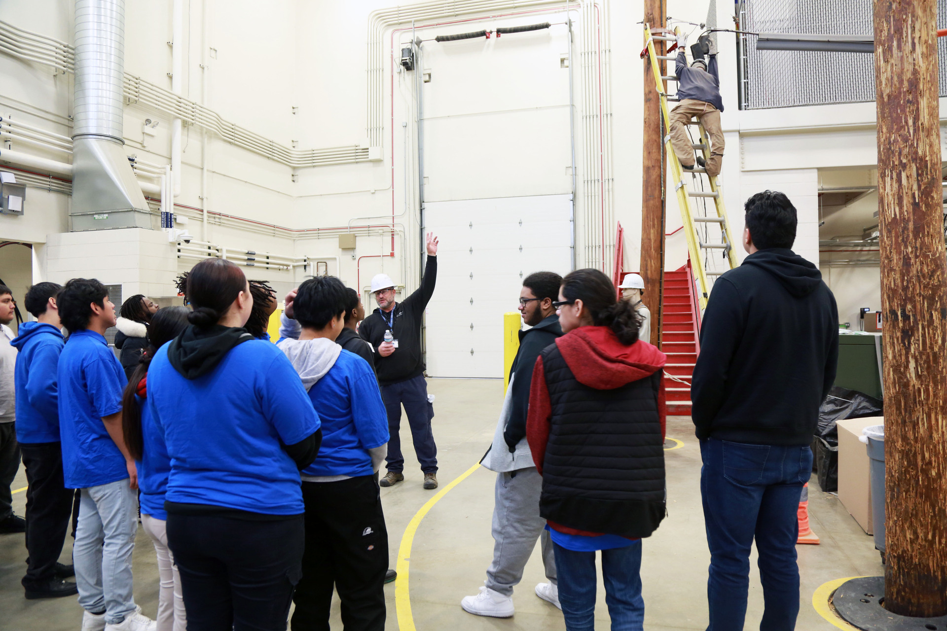 students at COMED training facility