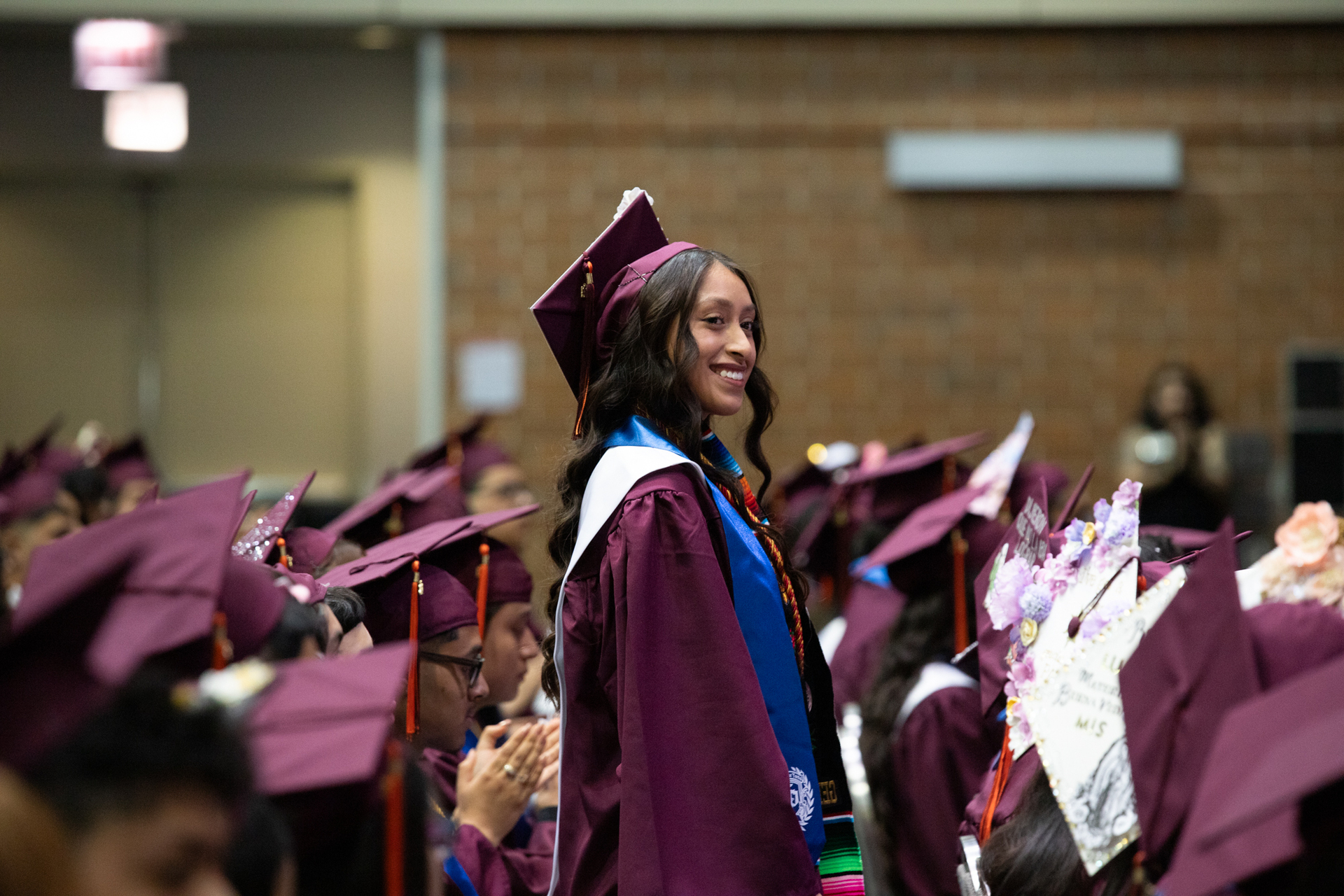 Graduate in Cap and gown