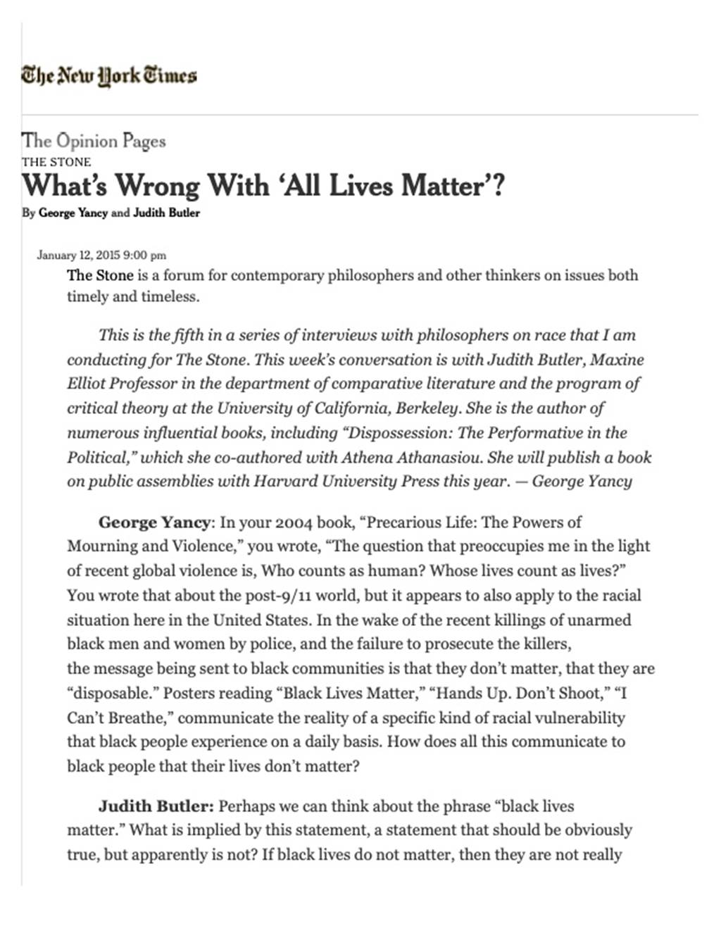 What’s Wrong With ‘All Lives Matter’? - image