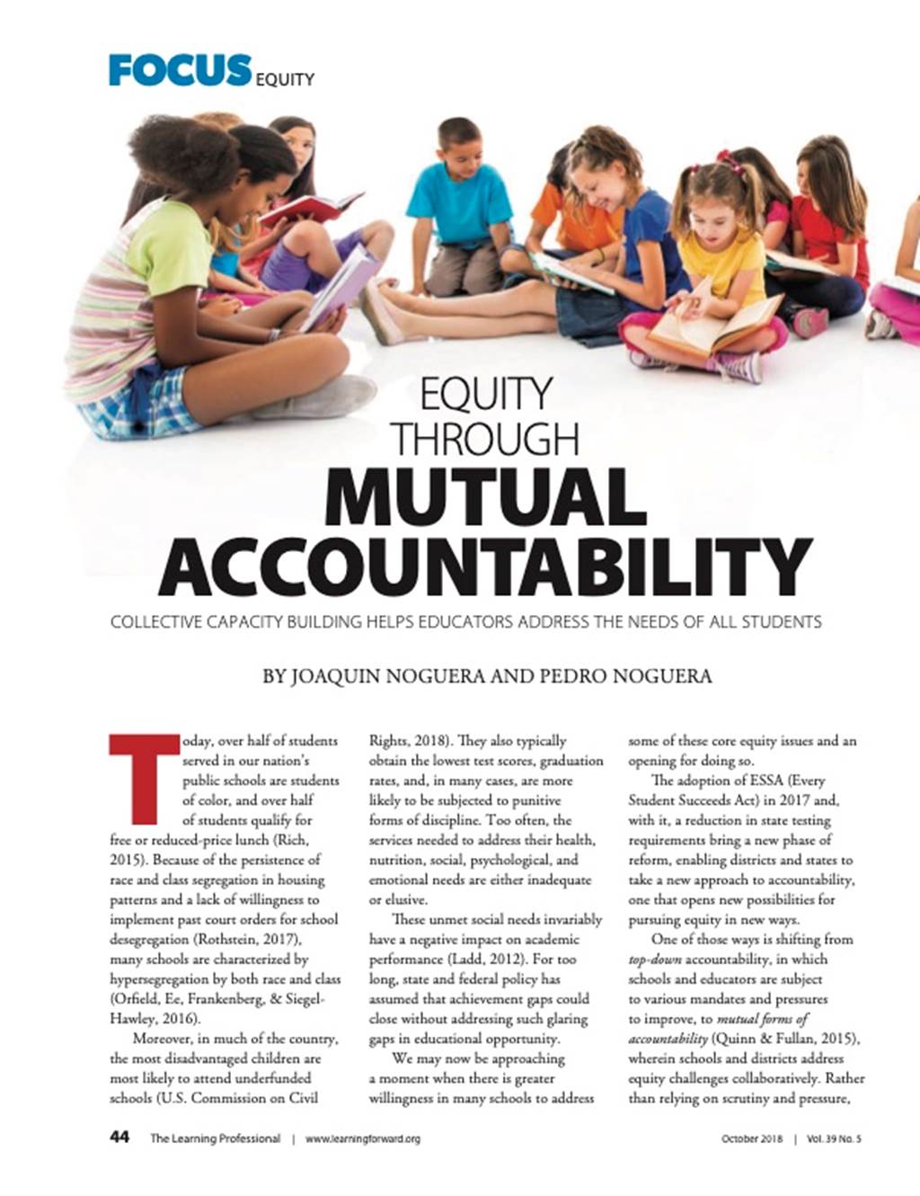 Equity through mutual accountability article cover