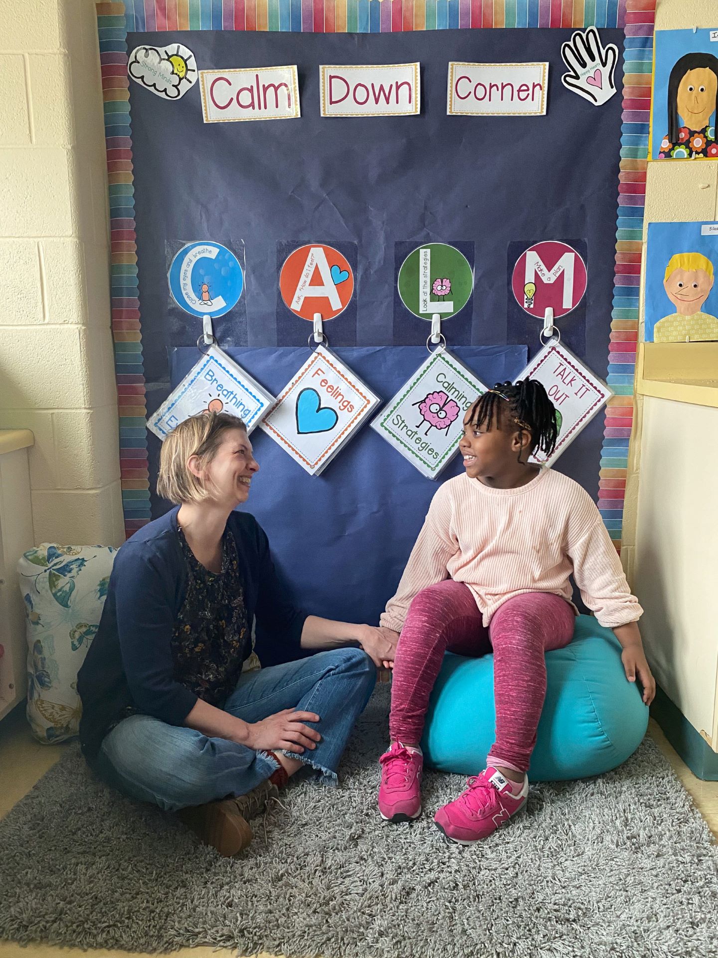 Teacher and student talking