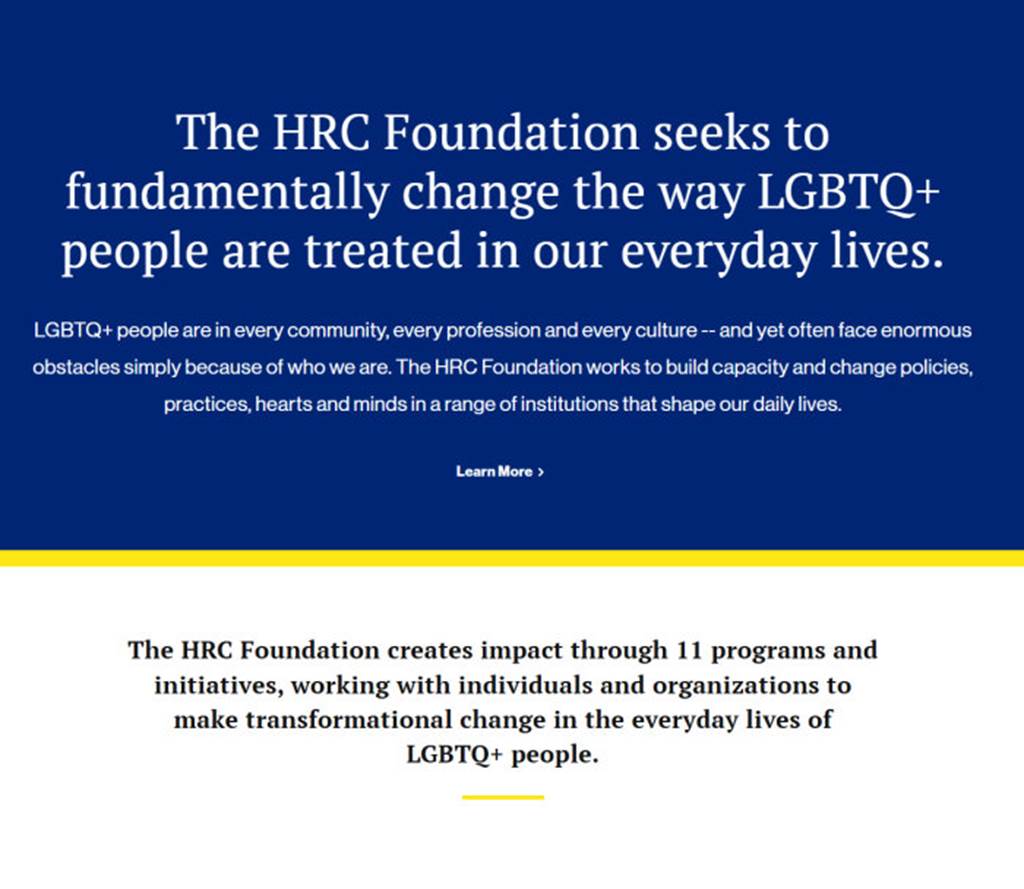 Human Rights Campaign Foundation - Banner