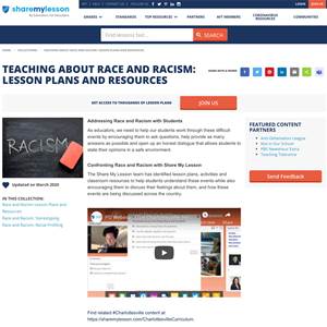 Teaching About Race and Racism: Lesson Plans and Resources screenshot