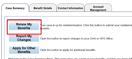 Medicaid site screenshot