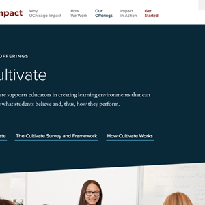 Cultivate- UChicagoimpact page screenshot