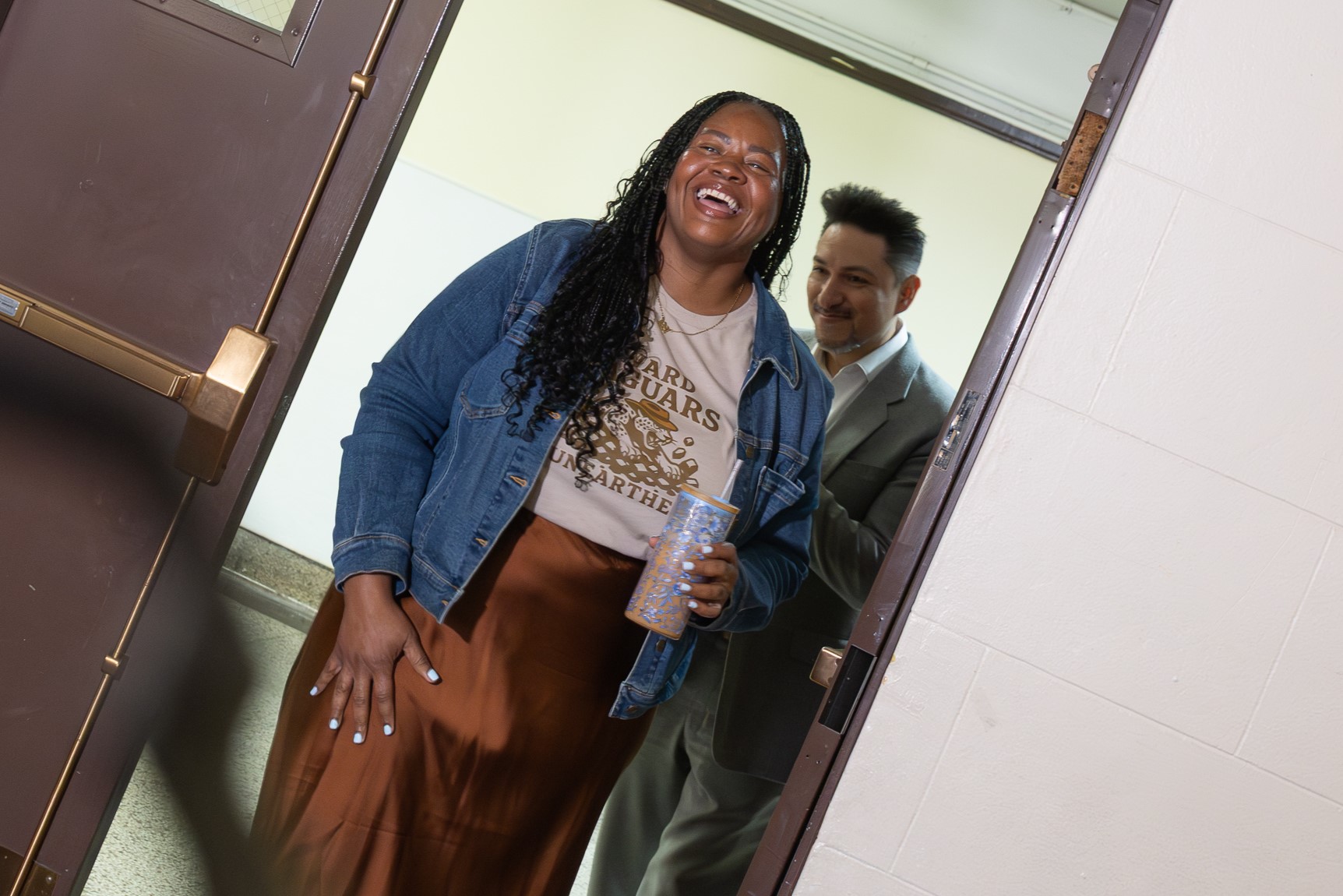 Misty Richmond finds out she won the Golden Apple Award