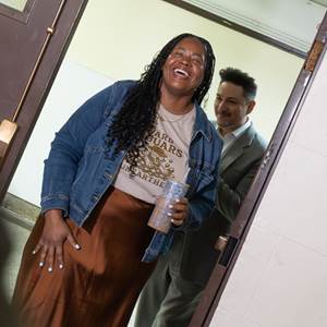 Misty Richmond finds out she won the Golden Apple Award