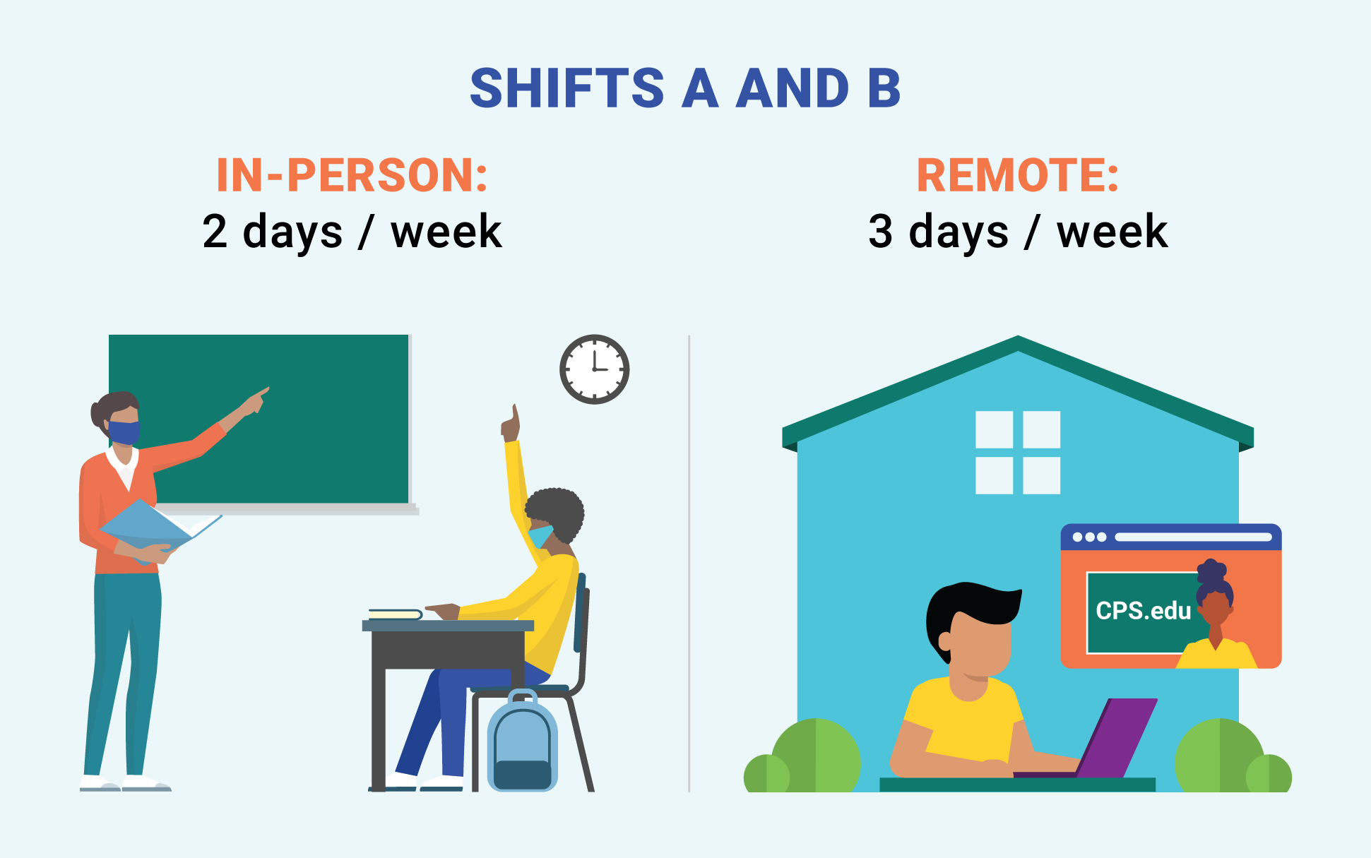 2 day schedule graphic