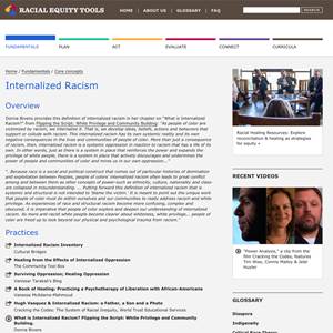 Racial Equity Tools’ Internalized Racism Section - image