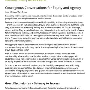 Courageous Conversations for Equity and Agency Image