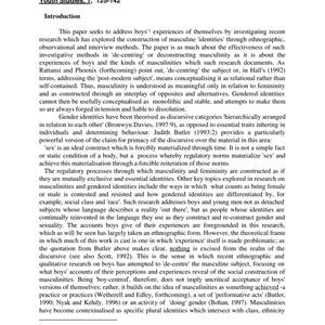 Lads, Machos and Others: Developing ‘Boy-Centred’ Research - image