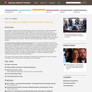 Racial Equity Tools’ Racial Reconciliation and Racial Healing Section - image