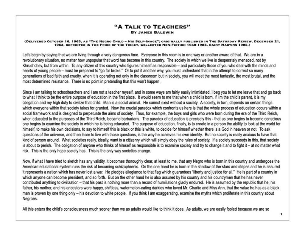 A Talk to Teacher - Image of page 1