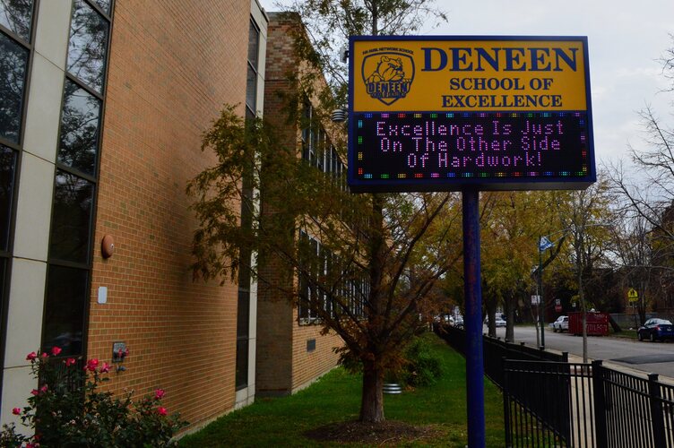 Deneen School Sign