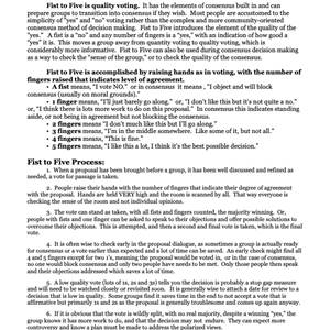Fist to Five Voting and Consensus