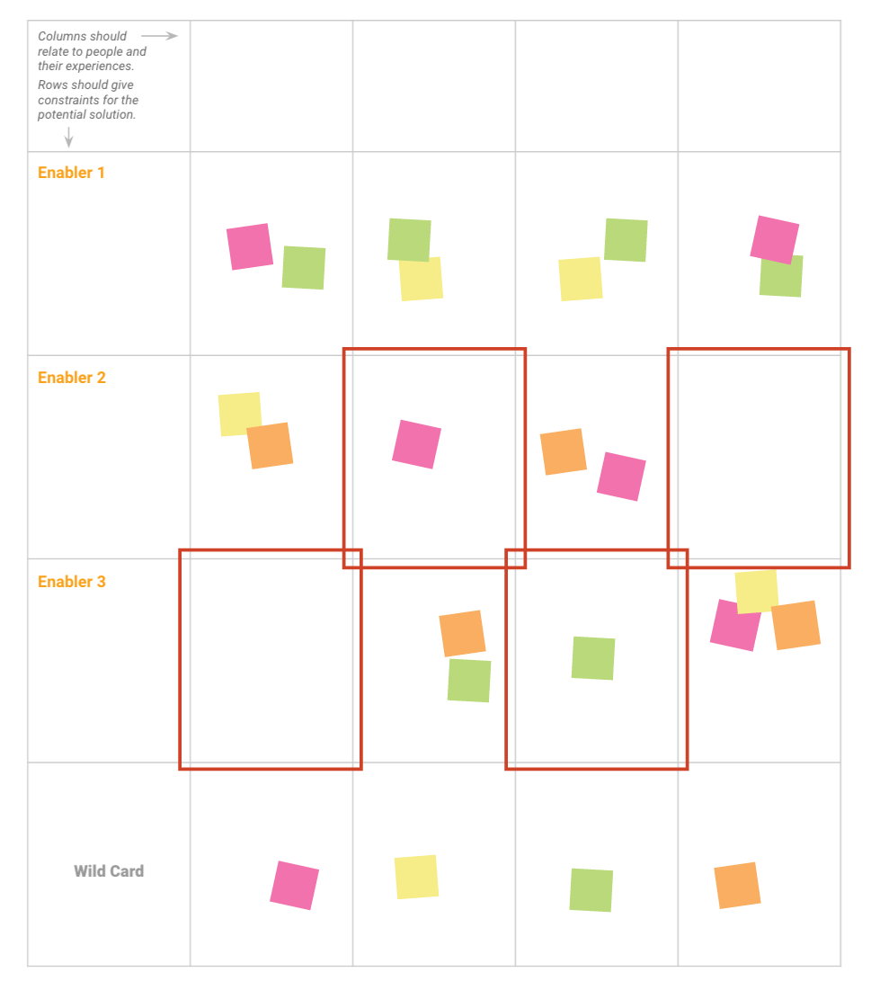 image depicting focus on empty boxes