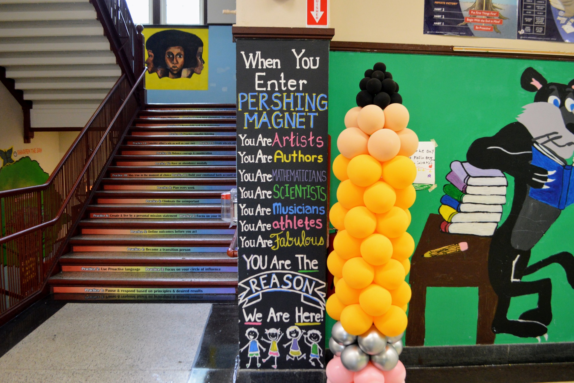 Pershing Magnet staircase image