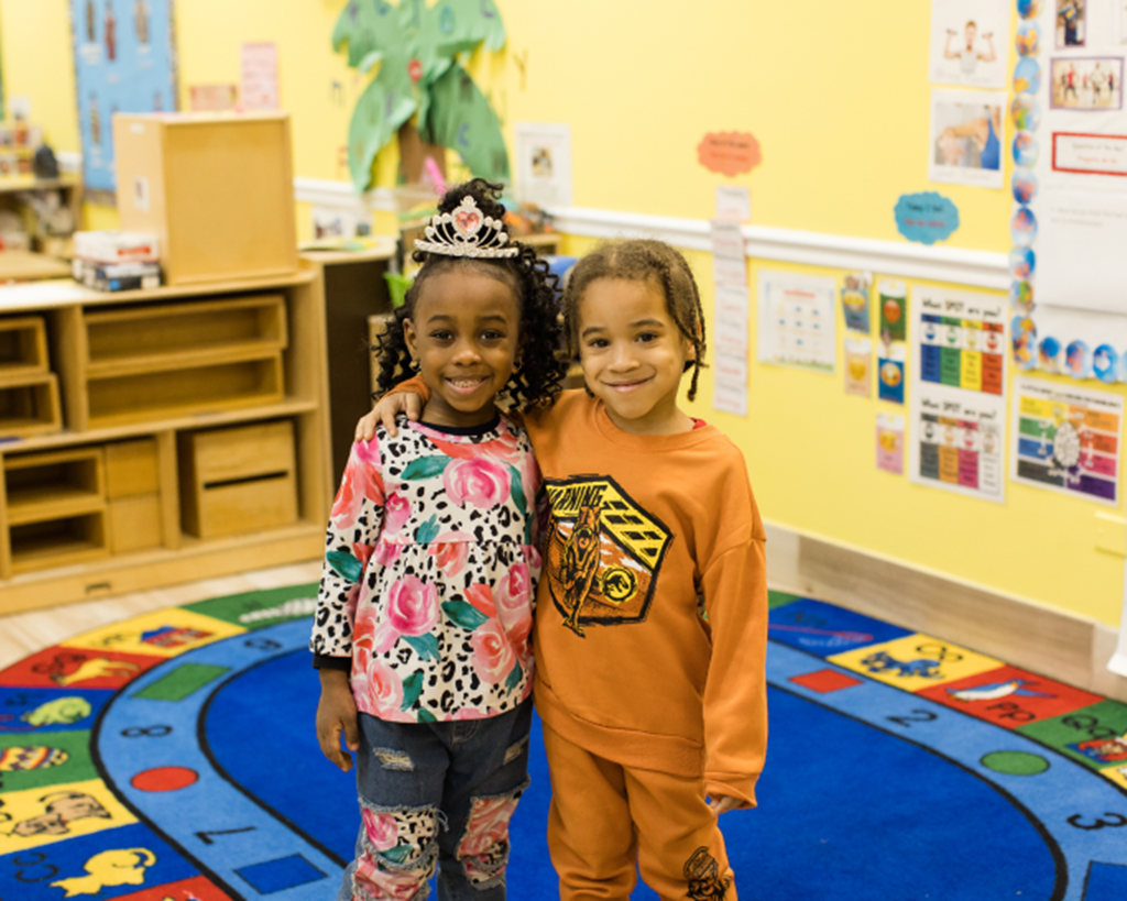 Happy children at a Community-Based Preschool Program