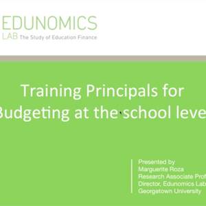 training principals cover image