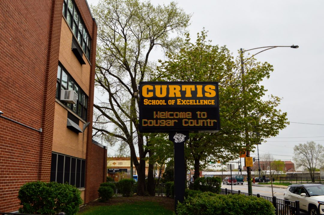 Picture of Curtis school sign