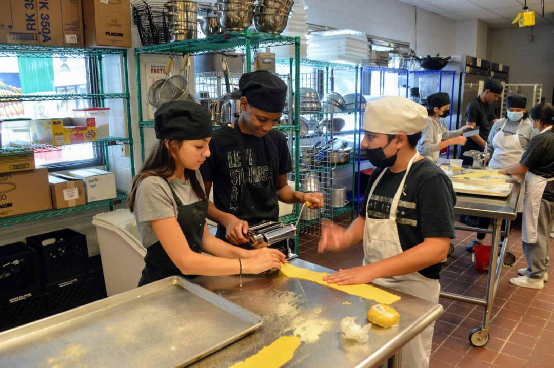 image of students baking