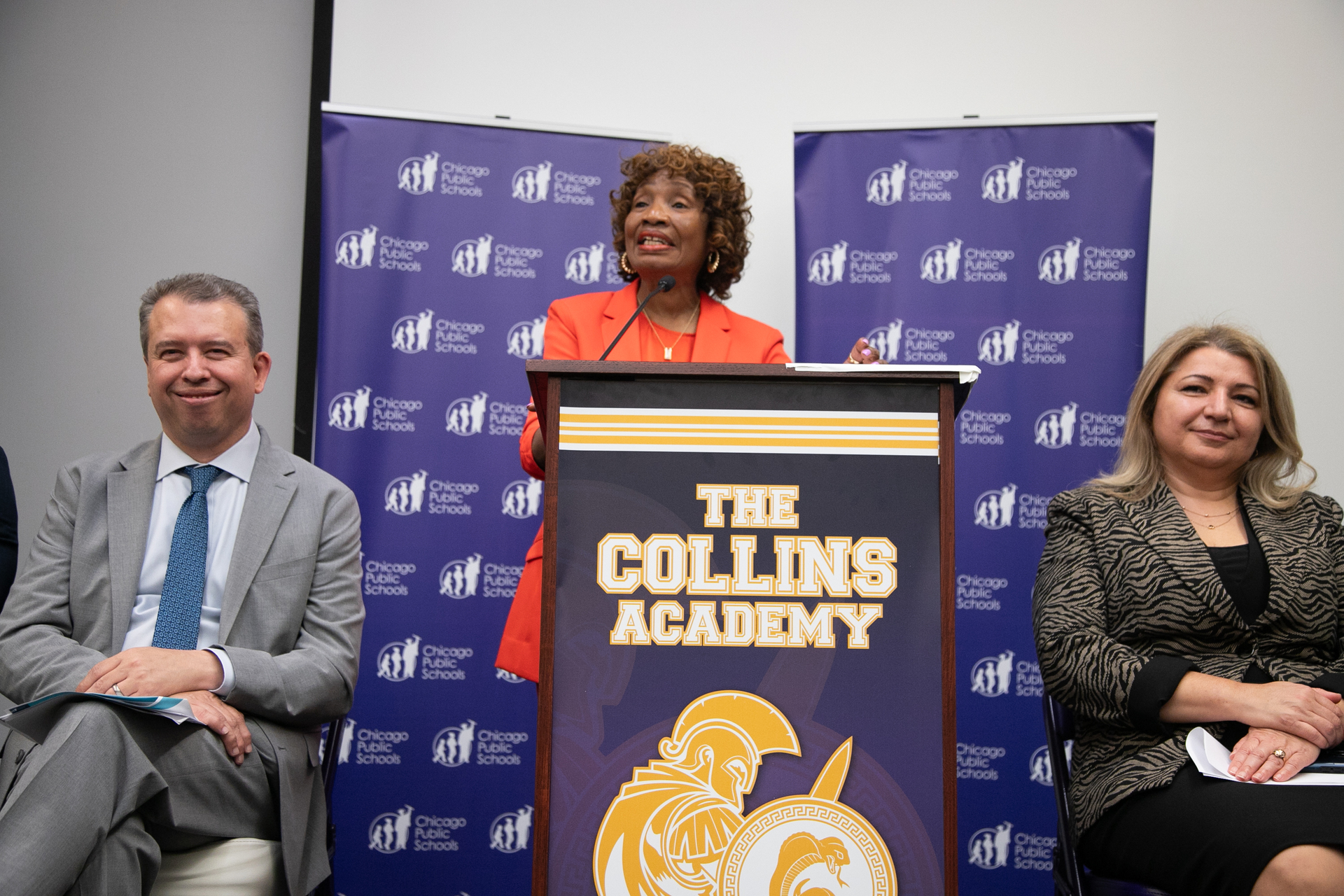 Speech at Collins with CEO in attendance