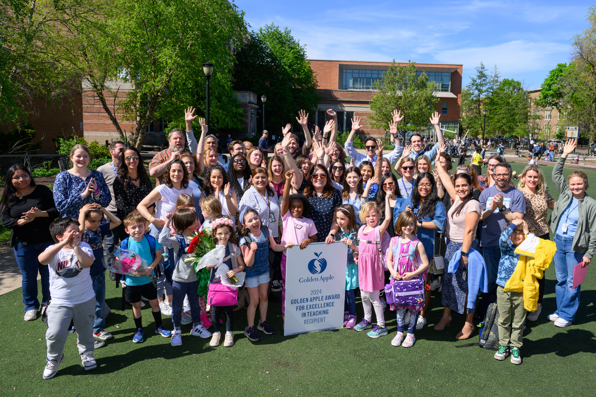 Golden Apple winner at Waters Elementary