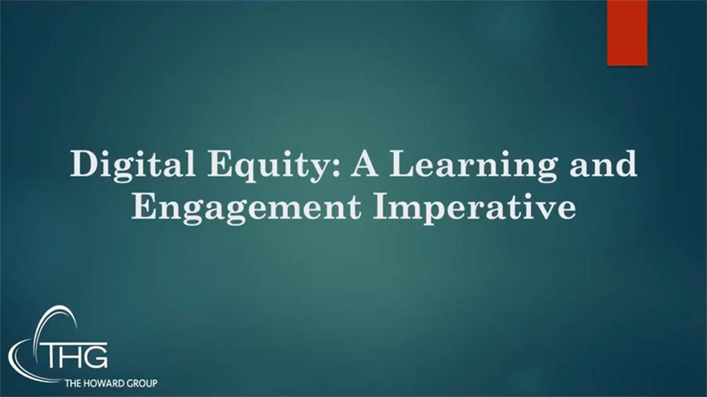 Digital Equity- A Learning & Engagement Imperative cover image