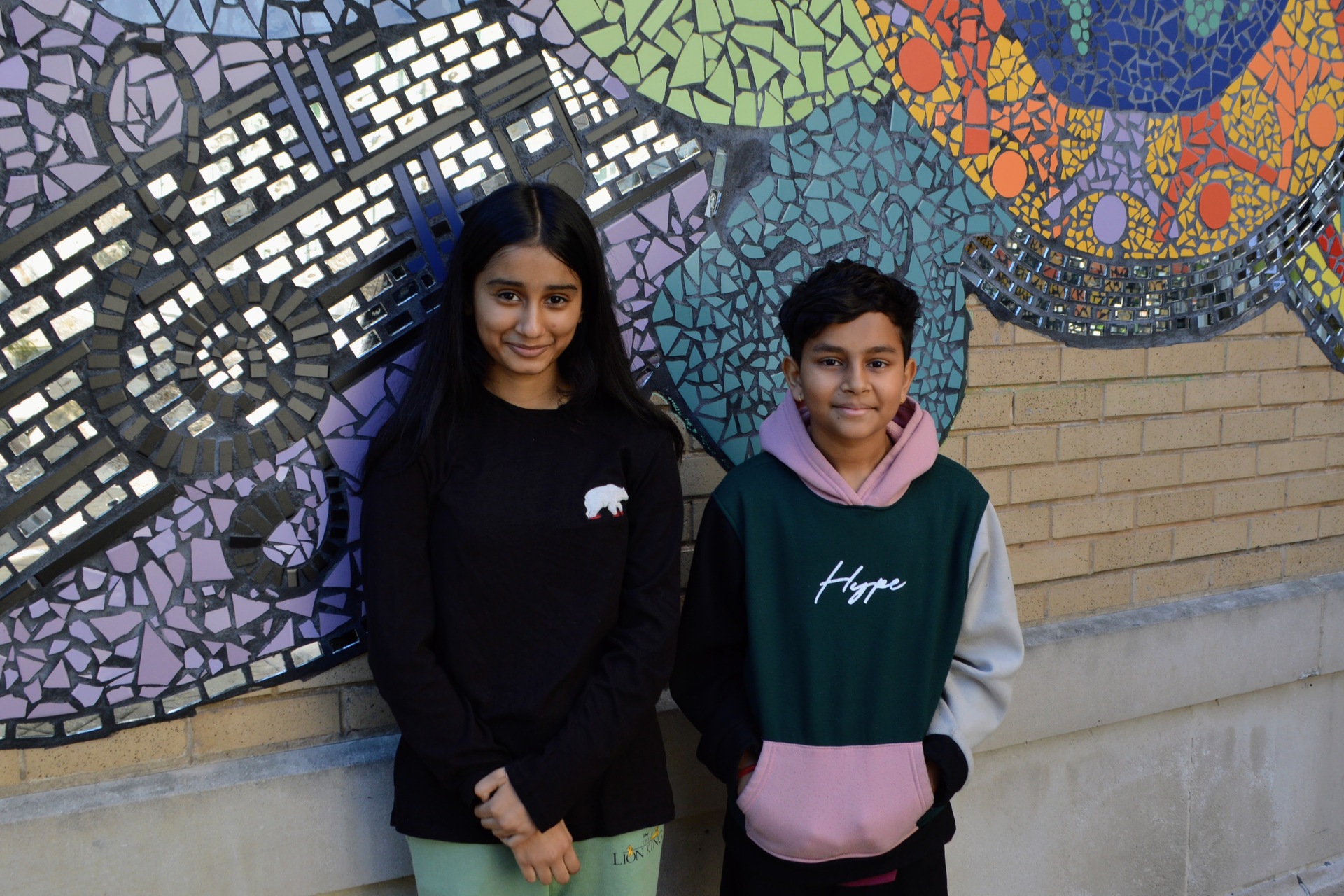 Smyser Elementary School students