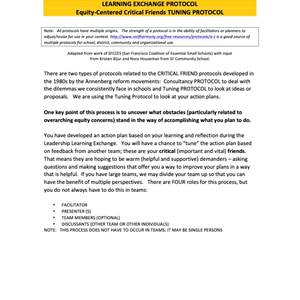 Equity-Centered Critical Friends Tuning Protocol - image