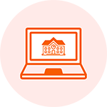 Laptop with House Icon