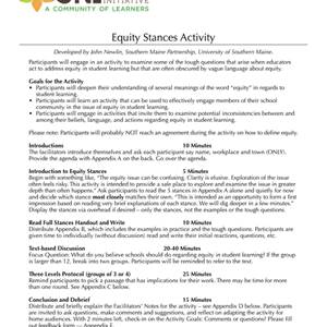 Equity Stances Activity - image