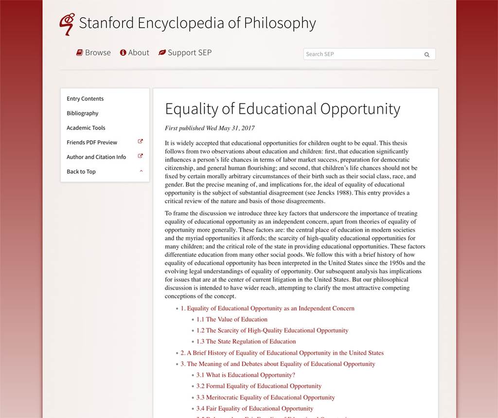 Equality of Educational Opportunity - Document image