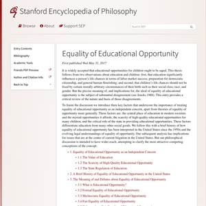 Equality of Educational Opportunity - Document image