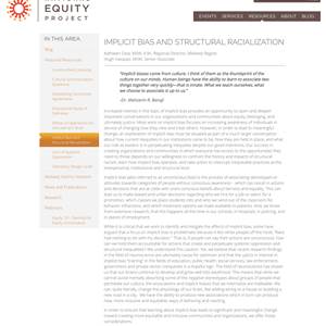 Implicit Bias and Structural Racialization - image