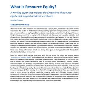 document screenshot of What is Resource Equity