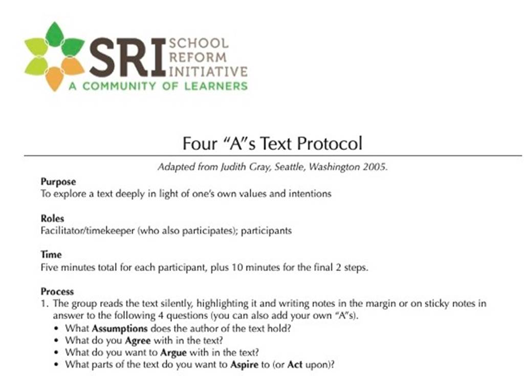 Four A's document image