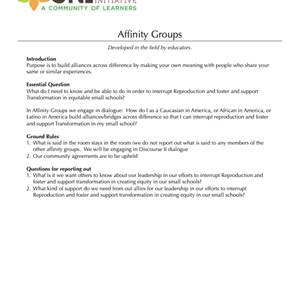 Affinity Groups - Document image