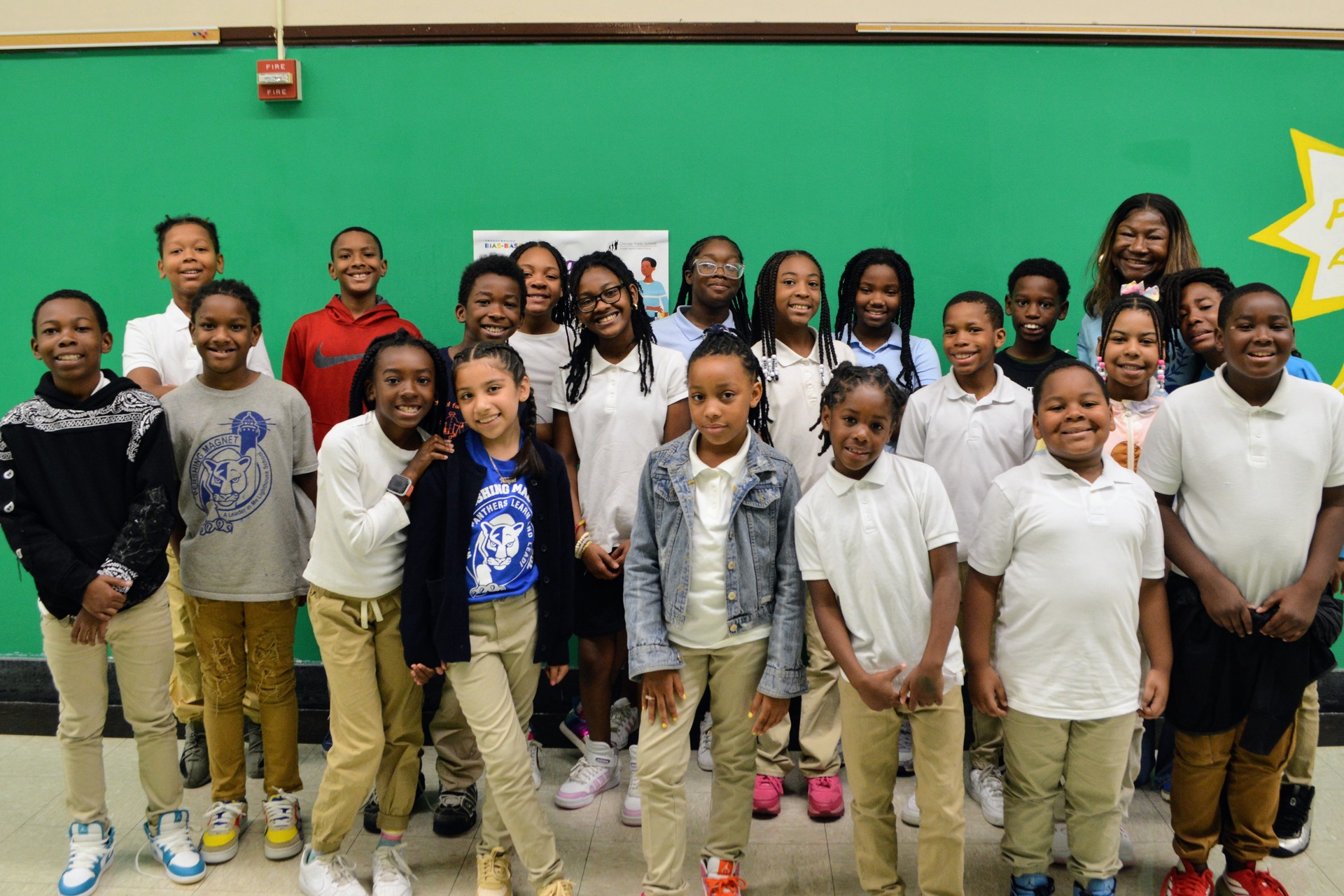 students at Pershing STEAM Magnet School