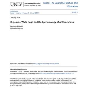Cupcakes, White Rage, and the Epistemology of Antiblackness - image