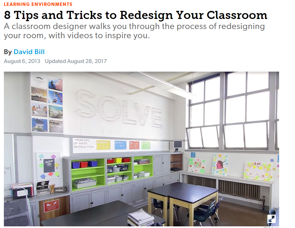 8 Tips and Tricks to Redesign Your Classroom screenshot