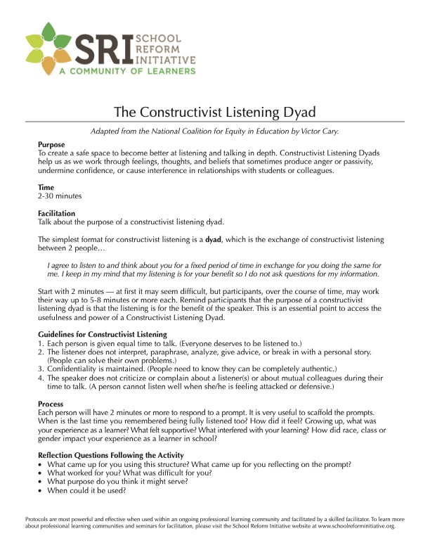 Constructivist Listening Dyad - Document image