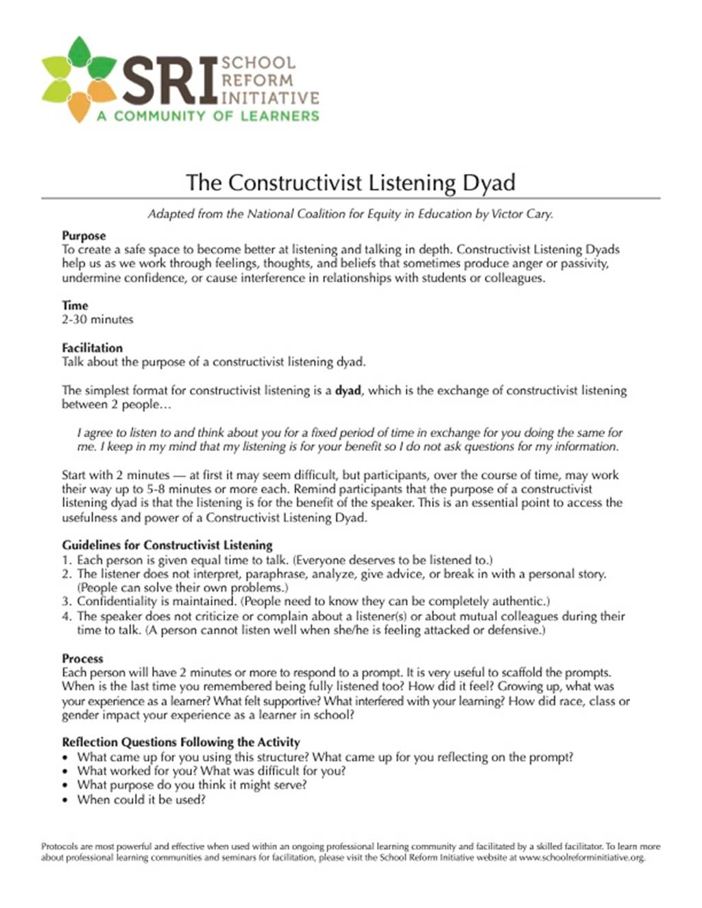 Constructivist Listening Dyad - Document image