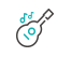 Guitar playing icon