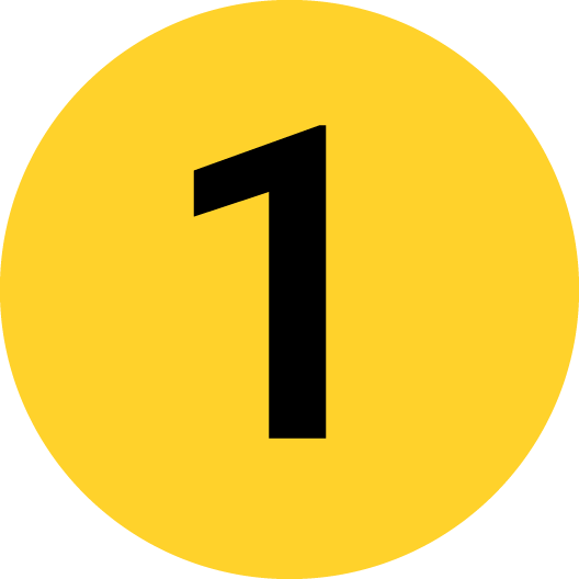 yellow number one