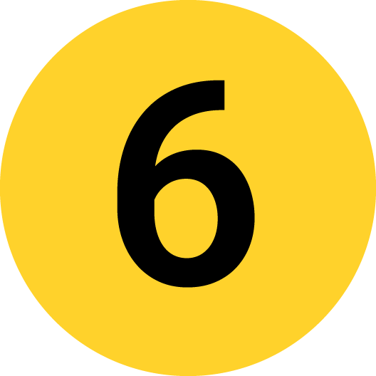 yellow number 6