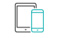 Tablet and smartphone icon